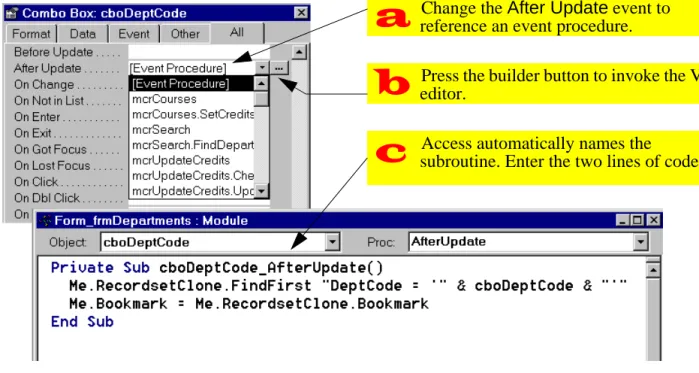 FIGURE 15.14: Implement the search feature using a short VBA procedure.