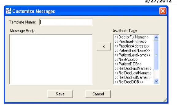Figure 12 - Add a Predefined Message 