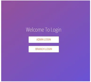 Fig 4.1: Login Page 