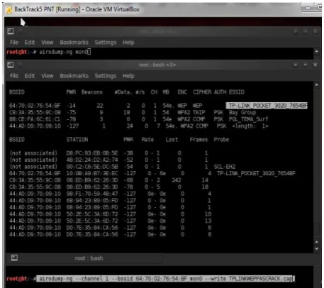 Figure 6: messages between the legitimate client and the Access Point Four authentication request and response captured with Wireshark 