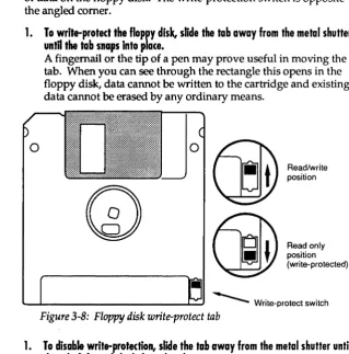 Figure -----3-8: Floppy disk write-protect tab 