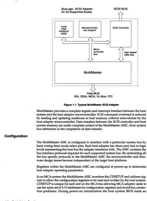 Figure 1-1.1Jplcal MultlMaster SCSI Adapter 