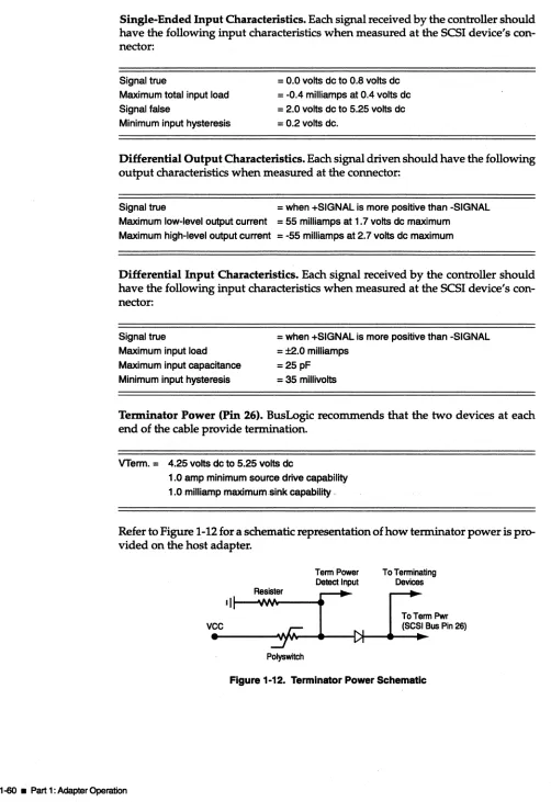 Figure 1-12. Terminator Power Schematic 