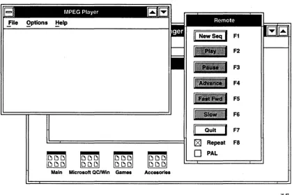 Figure 4-2 Player and Remote Windows 