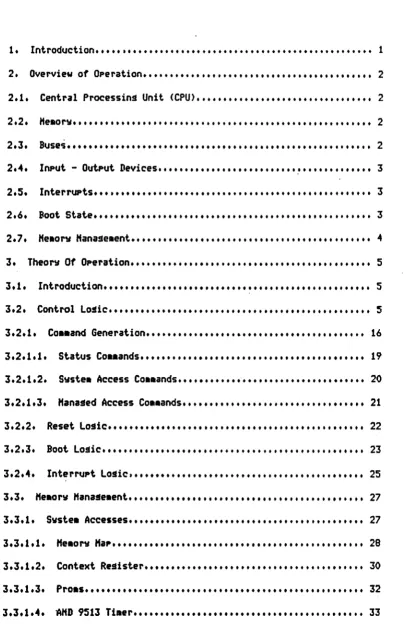 TABLE or CONTENTS 