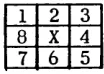Figure 1 - The eight neighbors of bit X. 