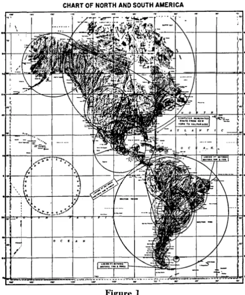 between the Figure I destination. is the last linking point and point of This second phase of generating a route accomplished by the Navigation Routine, which Each circle falls minor into 