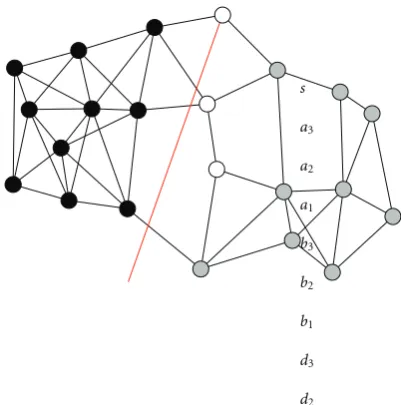 Figure 5: A network example that illustrates the procedure forbuilding borders.
