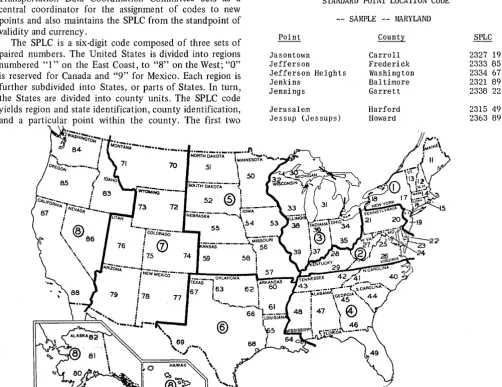 traffic location used by the transportation community. The United States, Canada, or Mexico, or any recognized named Transportation Data Coordination Committee acts as a Table 1 