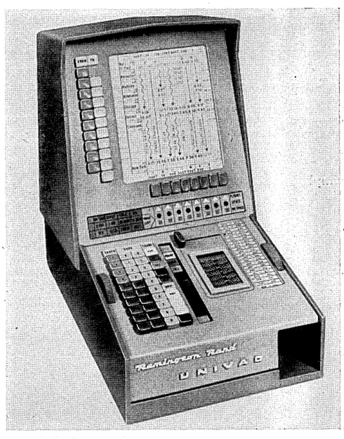 Figure 5. The IIAgent Set," basic input-output device which will be operated by sales agents who will be in direct communication with the computer through this machine