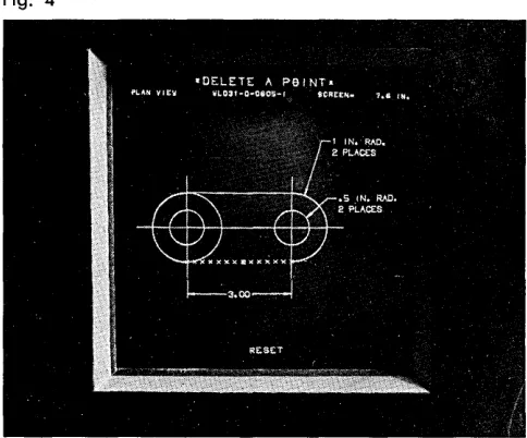 Fig. 4 mode of operation is followed, the designer need only indicate changes to his selections as opposed to whole-sale selections every time a set of options is encountered