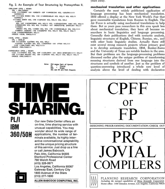 Fig. 2. An Example of Text Structuring by Protosynthex II. 