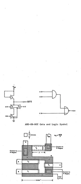 Fig. 1 Representative Layout diffused ohmic This of AND-OR-NOT Gate entire AND-OR-NOT circuit occupies only 4 x 4 mils2 -ap-proximately the size of a transistor base