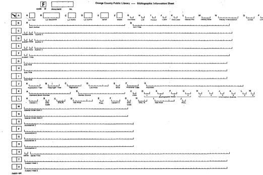 Fig. 1. Bibliographic Information Sheet. 