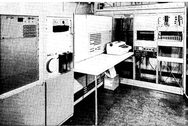 Fig. 2. The "new" computer and some of the instruments with which it will operate. 