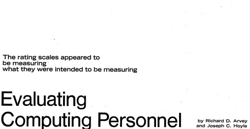 Table 1. and Major dimensions of job behavior for systems analysts programmer analysts