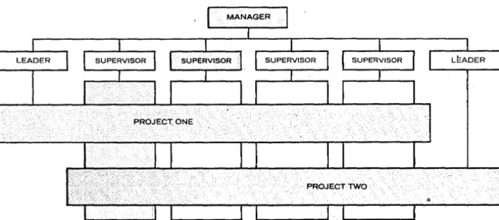 Fig. 3. With such a setup, the depart-ment's functional organization is re-tained, but superimposed upon it is a 