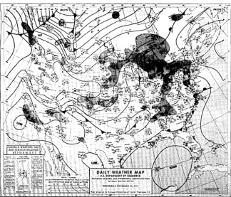 Fig. 1. Since somewhat conservative some 12-15 million instructions per The NOAA center at Suitland runs three IBM 360/195s-each good for second-and two dozen smaller computers