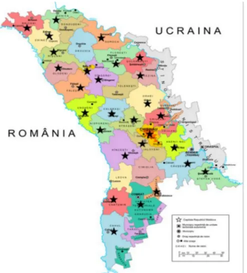 Figure 1. Geographical sampling from the Republic of Moldova. National proportional randomVod(0.8%), Basarabeasca (1.4%), Briceni (4.7%), Cahul (3.5%), C(0.8%), Chi¸sin(2.4%), Flore¸sti (2.2%), Glodeni (1.2%), Hînce¸sti (0.7%), Ialoveni (4.4%), Nisporeni (