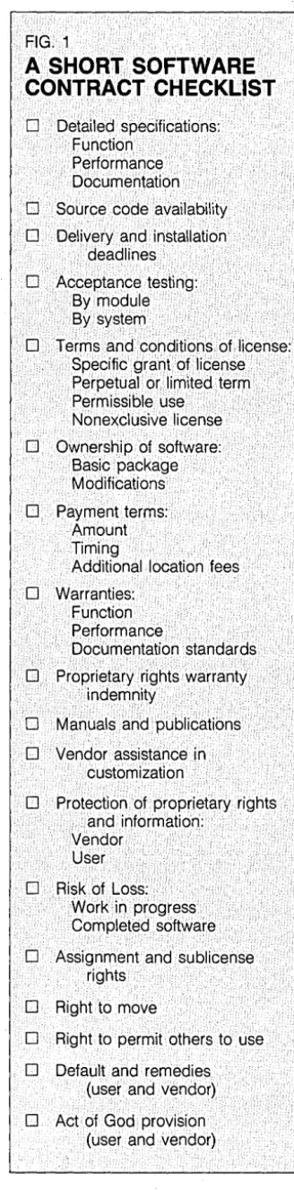 FIG. 1 A SHORT SOFTWARE 