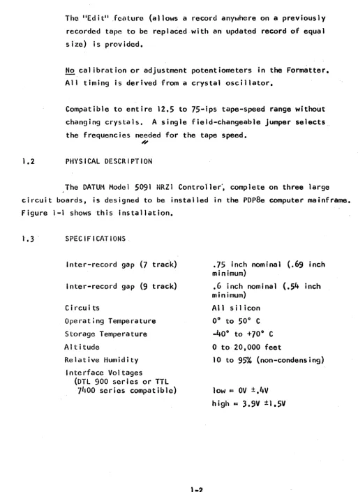 Figure 1-1 shows ·this installation. 