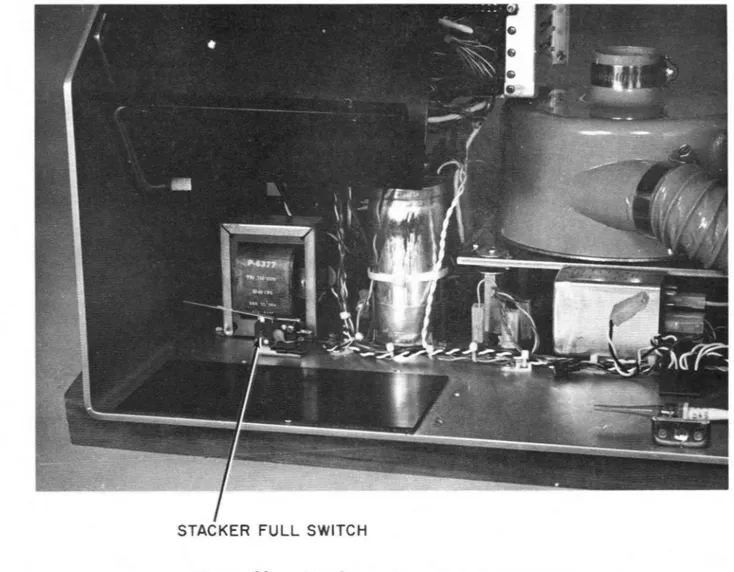 Figure  38.  Stacker  Full  Switch  Replacement 