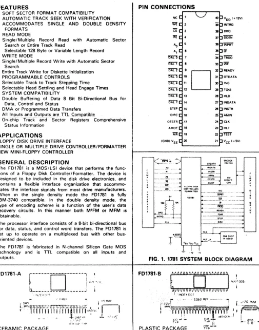 FIG. 1. 1781 SYSTEM BLOCK DIAGRAM 