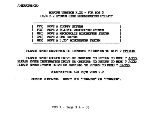 figure was determined. The number you enter as the system size must be less than or equal to the number of kilobytes (1 kilobyte = 1024 bytes) of memory in your computer