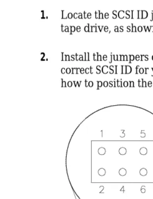 Figure 1SCSI ID jumper block