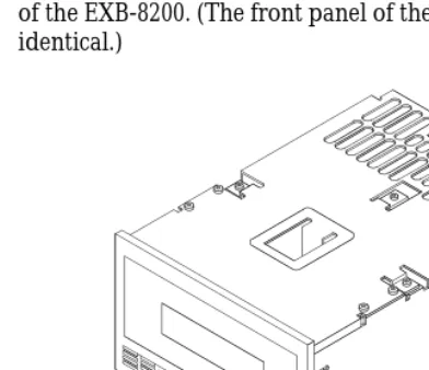 Figure 8 shows the controls and indicators on the front panelof the EXB-8200. (The front panel of the EXB-8200SX isidentical.)  