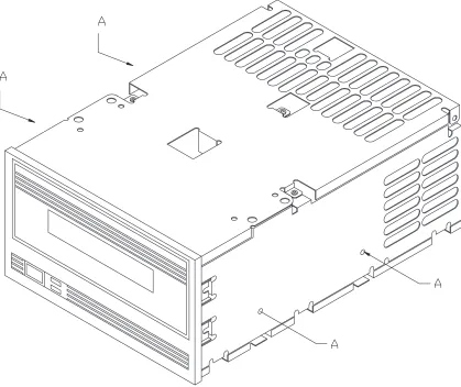 Figure 2-5Location of the Four Mounting Holes on the Sides of the EXB-8500