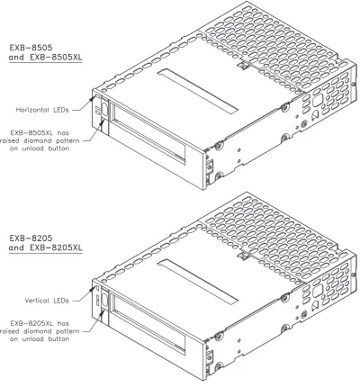 Figure 1-1 EXB-8505 (top) and EXB-8205 (bottom)