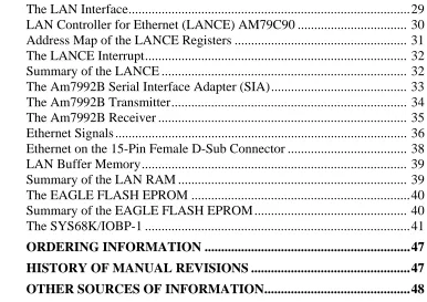 Table of  Contents
