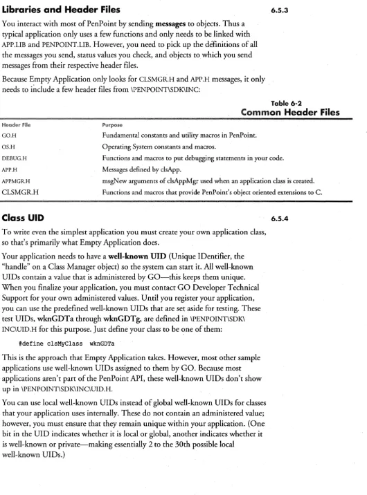 Table 6-2 Common Header 
