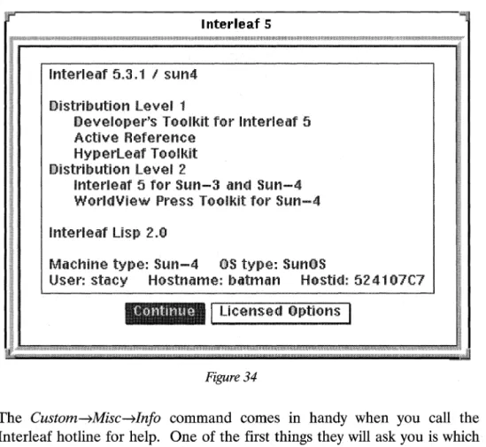 Figure 34),  select the  Licensed Options  button (at the bottom of the stickup 