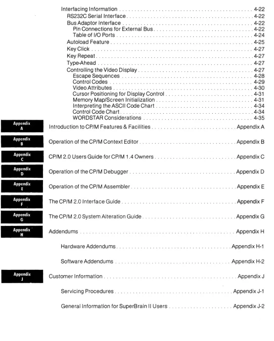 Table of I/O Ports ............................................. Autoload Feature Key Click 4-24 ..............................................