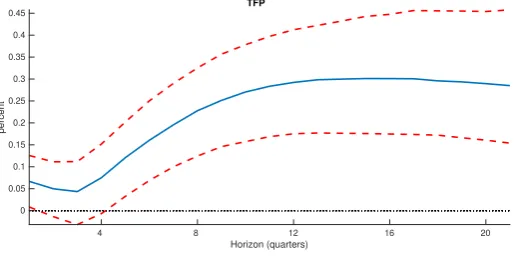 Figure 5 Response of TFP to a Patent-Based News Shock