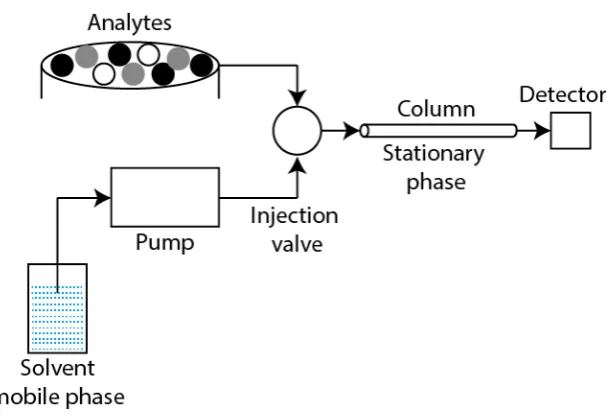 Figure 2.1. Schematic of HPLC system 