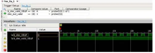 Fig. 10.Decoding results capture.