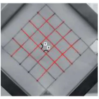 Figure 5: Grid pattern on a picture-frame specimen [9] 