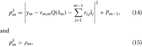 Fig. 1b, the phase of the constellation point is4 , whichshould be considered as a candidate based on the phaserange
