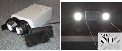 Figure 3: Earliest HDR display [32] (left) and Validating HDR against reality [33] (right) .