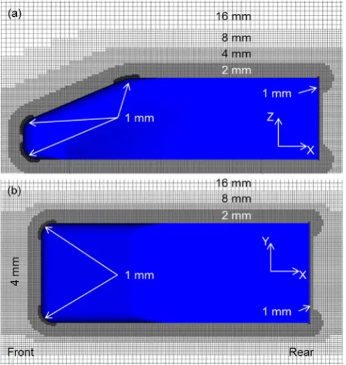Fig. 2. Cut-away of the computational domain.
