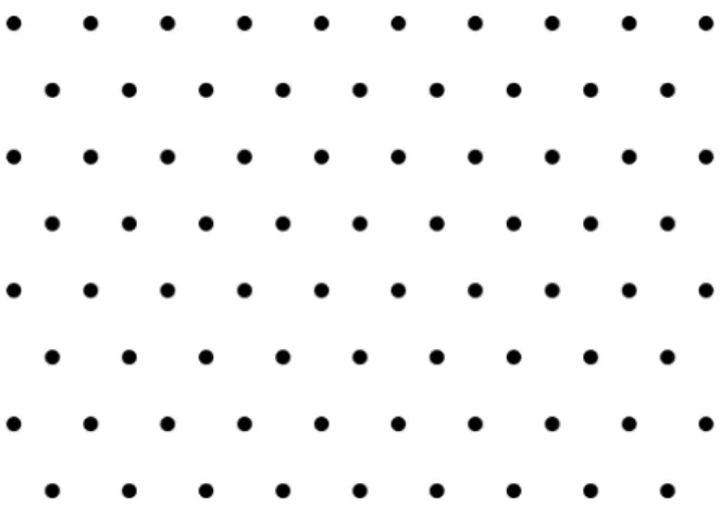 Figure 2.1: 2-dimensional lattice with base {(1, 0), ( 1 2 , 1 2 √ 3)}