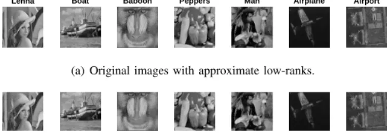 Figure 2. Seven real images used for experiments.