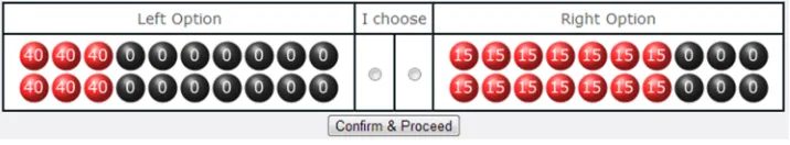Figure 5(Color online) Examples of Displays Used in Binary Choices