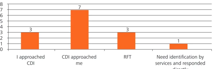 Figure 1: Trainers’ process of engagement with CDI
