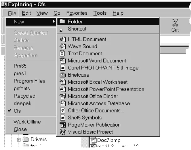 Fig. 2-7: Rename a File or FolderNote :  A filename can contain upto 255 characters, including spaces