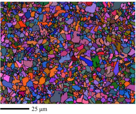 FiguresFigure 1. EBSD micrograph of the microstructure of TWIP steel prior to welding