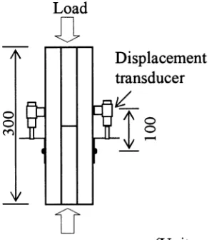 Fig. 3. Compression test setup
